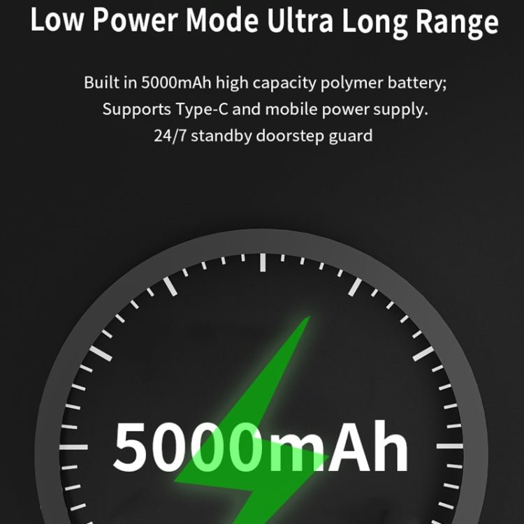 S50S 4.3 inch IPS LCD Screen 1080P Infrared Night Vision WiFi Smart Cat Eye Video Doorbell - Trustpick