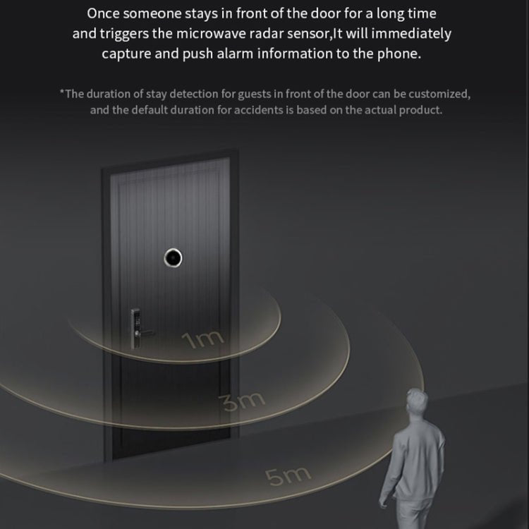 S50S 4.3 inch IPS LCD Screen 1080P Infrared Night Vision WiFi Smart Cat Eye Video Doorbell - Trustpick