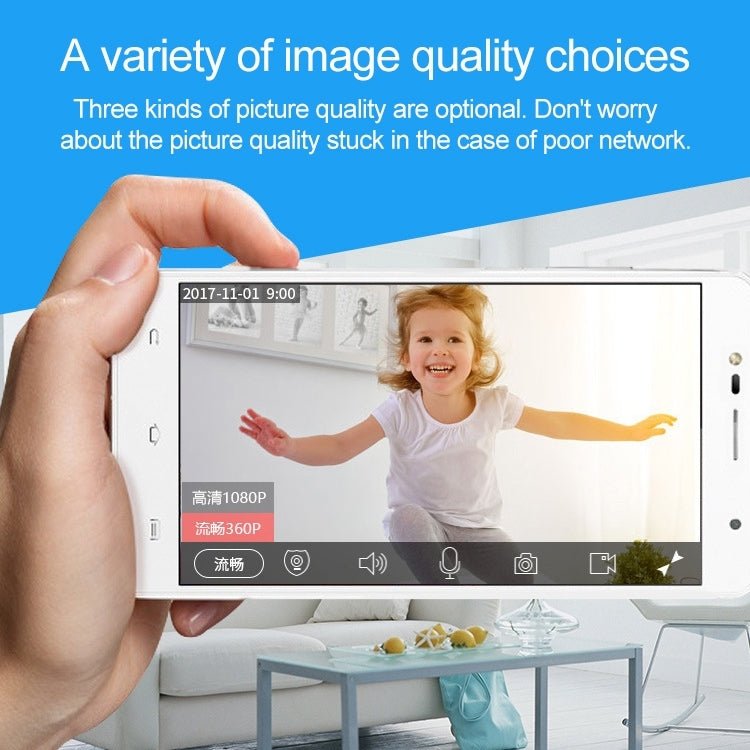 SECTEC IL - HIP291 - 2M - AI Intelligent Tracking Monitor Mobile Phone Remote Wireless Network Wifi Camera Cloud Storage Intelligent Shaking Head Network Camera - Trustpick