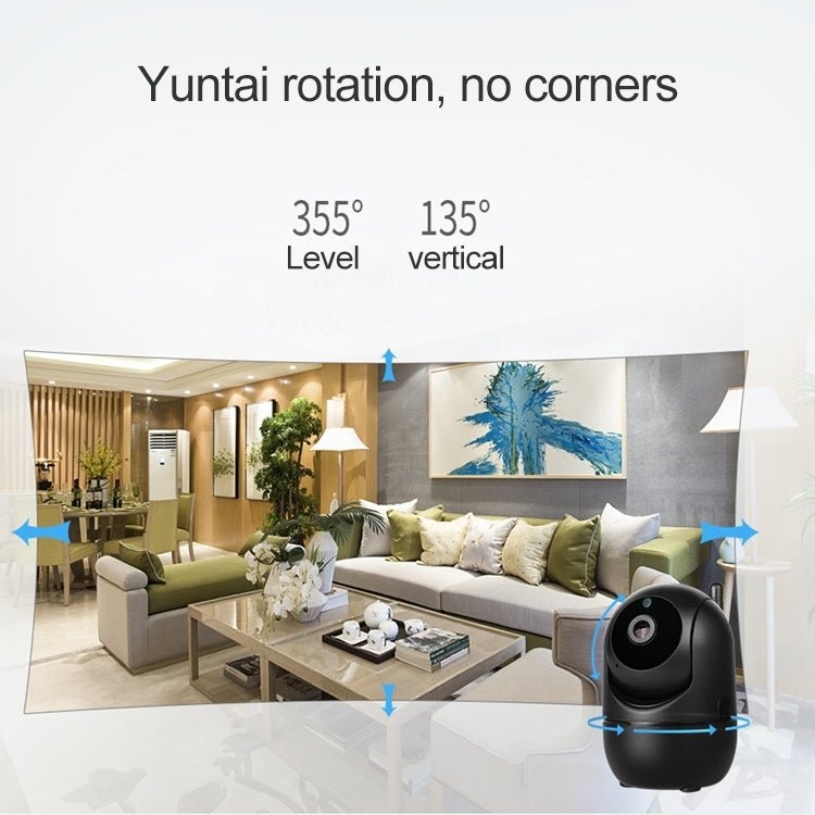 SECTEC IL - HIP291G - 2M - AI Black Camera Indoor Home Wireless Wifi Intelligent Automatic Tracking HD Network Surveillance Camera - Trustpick