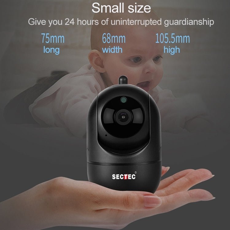 SECTEC IL - HIP291G - 2M - AI Black Camera Indoor Home Wireless Wifi Intelligent Automatic Tracking HD Network Surveillance Camera - Trustpick