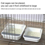 Semi - closed Cat - ear Baffle Cat Litter Basin Deodorization Cat Toilet - Trustpick