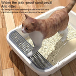 Semi - closed Cat - ear Baffle Cat Litter Basin Deodorization Cat Toilet - Trustpick