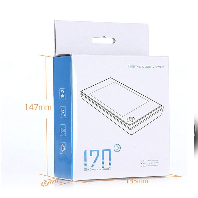 SF520A 2.0 Million Pixels Wireless Anti - Theft Smart Video Doorbell with 3.5 inch Display Screen - Trustpick