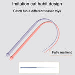 Silicone Teasing Pole Mouse Tail Cats Self - Exciting Toys - Trustpick