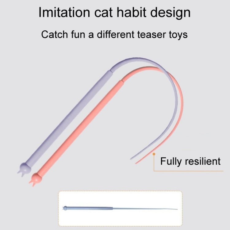 Silicone Teasing Pole Mouse Tail Cats Self - Exciting Toys - Trustpick