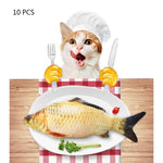 Simulation Fish Toy Funny Cat Toy Fish Stuff Scratching Post Board Toy, Middle Size: 41.0 x 13.5 x 9.0cm - Trustpick