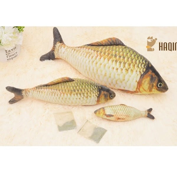 Simulation Fish Toy Funny Cat Toy Fish Stuff Scratching Post Board Toy, Middle Size: 41.0 x 13.5 x 9.0cm - Trustpick