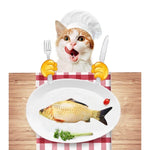 Simulation Fish Toy Funny Cat Toy Fish Stuff Scratching Post Board Toy, Small Size: 21.5 x 8.0 x 5.0cm - Trustpick