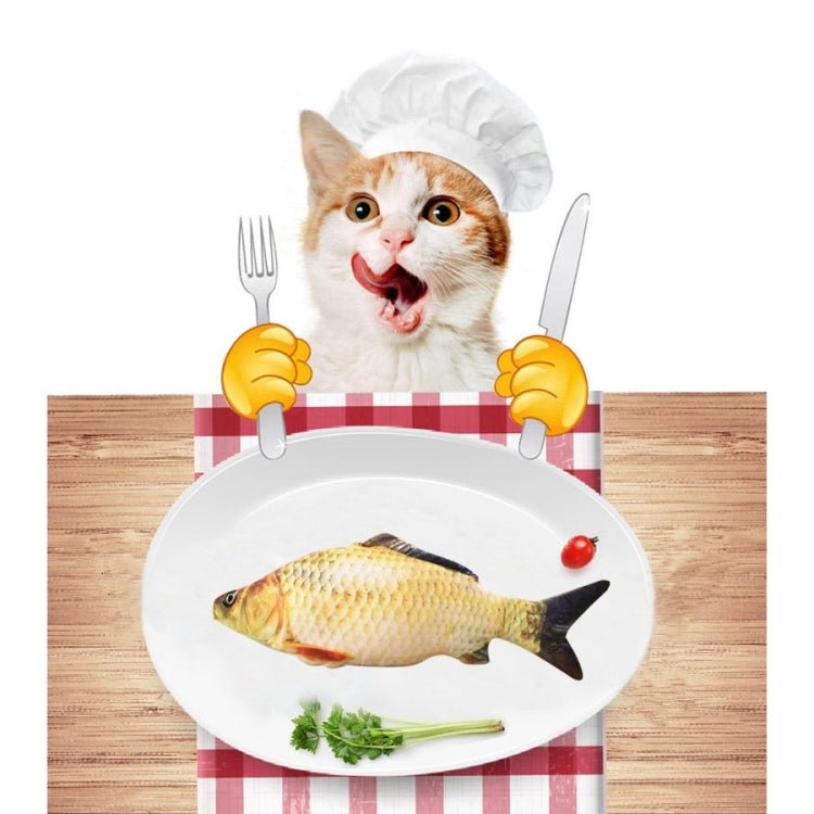 Simulation Fish Toy Funny Cat Toy Fish Stuff Scratching Post Board Toy, Small Size: 21.5 x 8.0 x 5.0cm - Trustpick