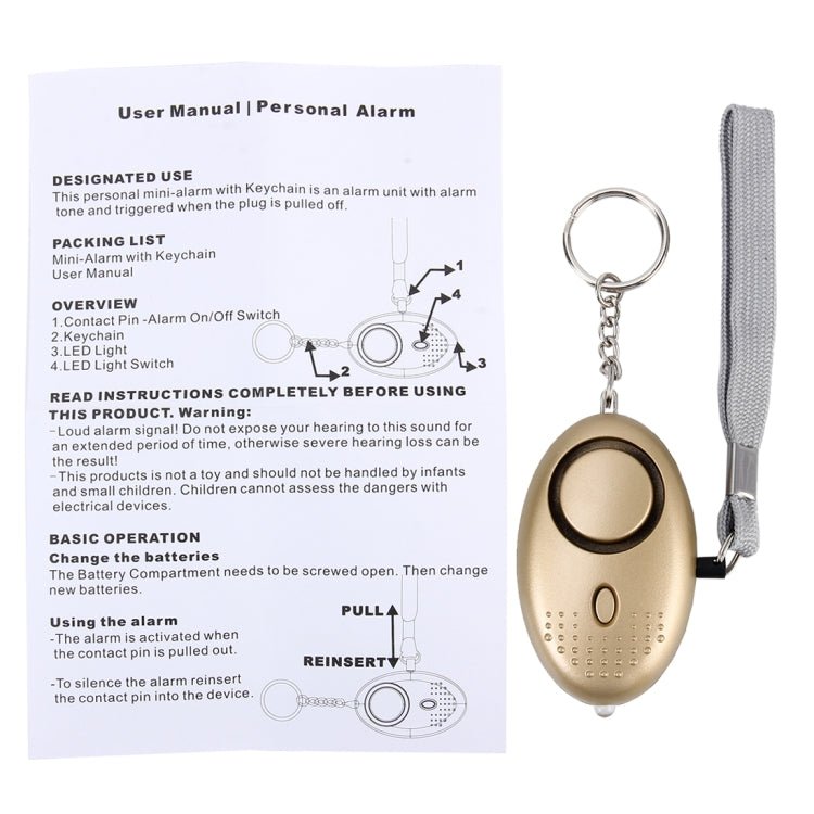 SINCOTE SCT - 032 Mini Safe Buzzer Loud Personal Alarm with Anti - Rape for Girl and Kids, 130dB Alarm - Trustpick