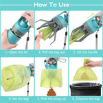 Six - claw Dog Pooper Scooper With Built - in Poop Bag Dispenser - Trustpick