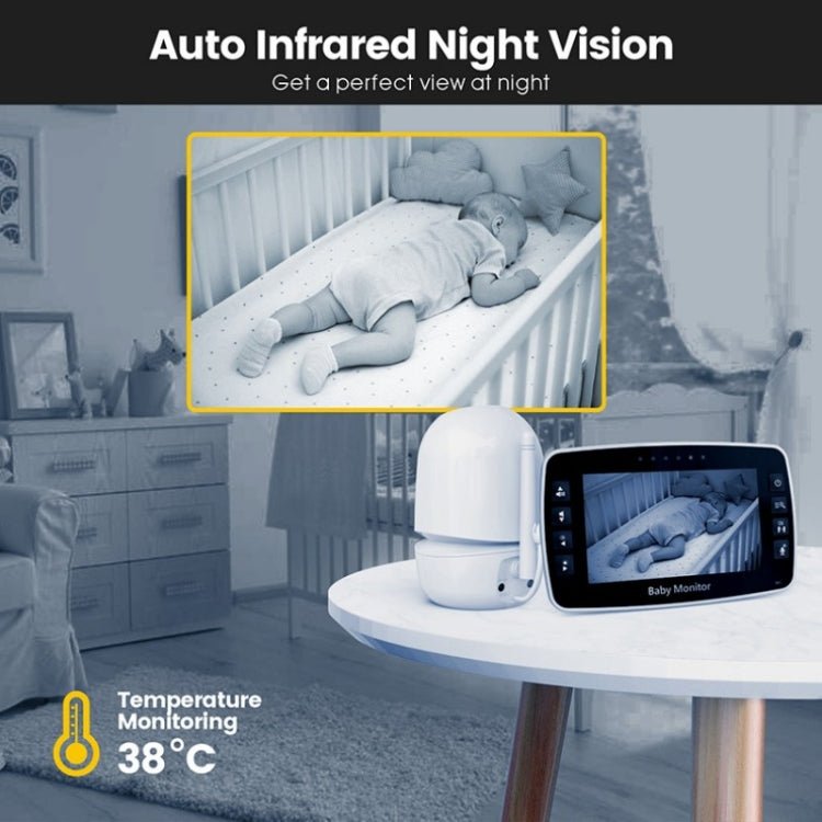 SM43A 4.3inch Color Display Night Vision Smart Zoom Baby Monitor Camera - Trustpick