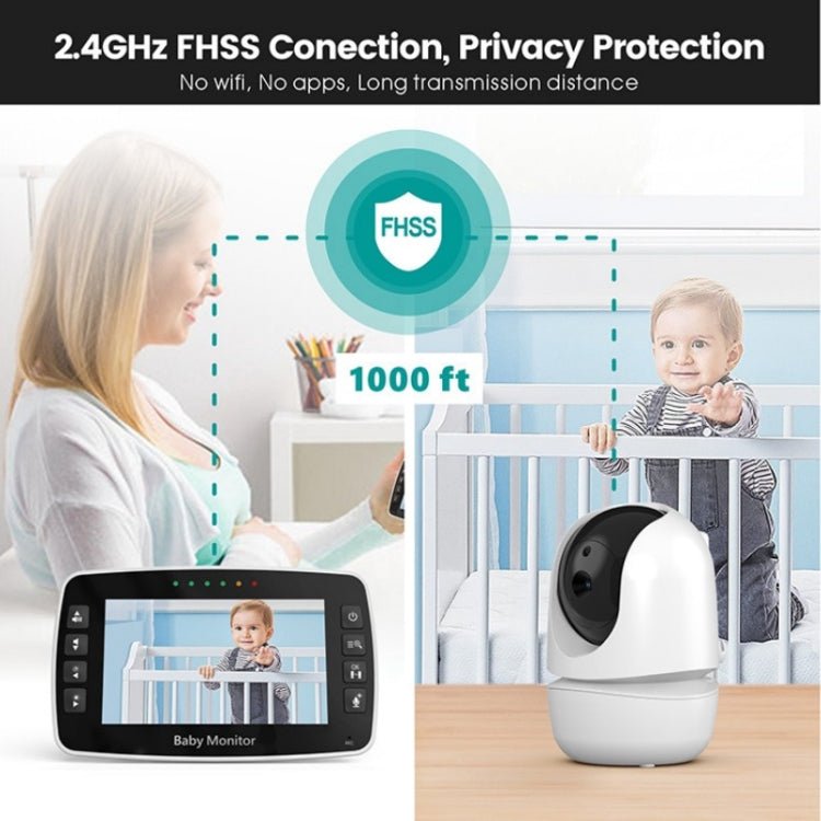SM43A 4.3inch Color Display Night Vision Smart Zoom Baby Monitor Camera - Trustpick