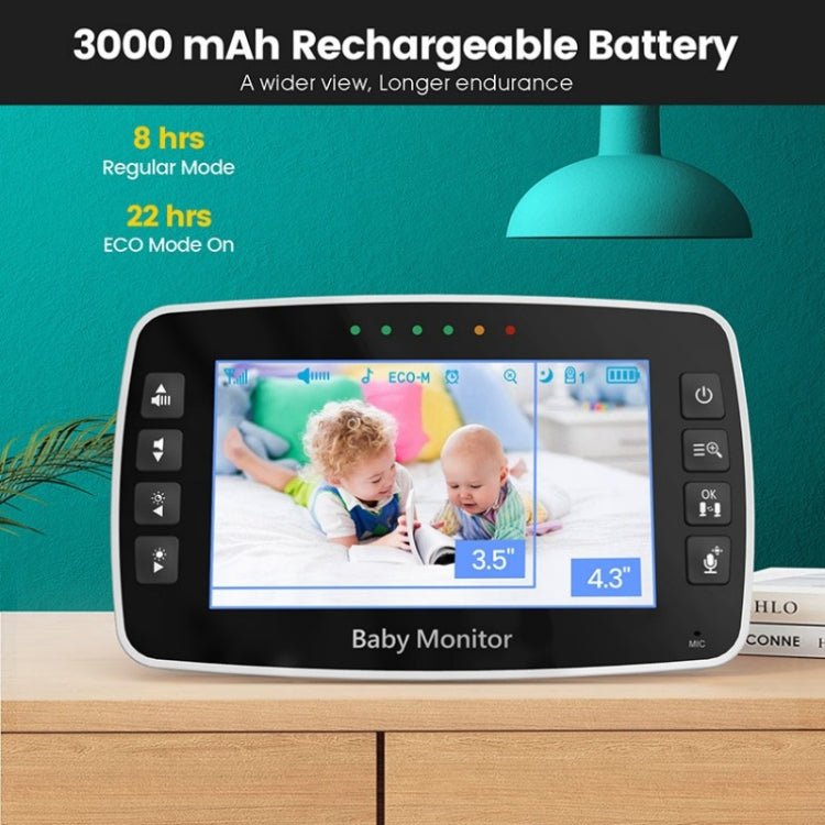 SM43A 4.3inch Color Display Night Vision Smart Zoom Baby Monitor Camera - Trustpick