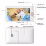 SM70PTZ 7 inch Screen 2.4GHz Wireless Digital Baby Monitor, Auto Night Vision / Two - way Voice Intercom - Trustpick