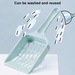 Small Size Cat Litter Shovel Hollow Tofu Cat Litter Cleaning Tool 19cm - Trustpick
