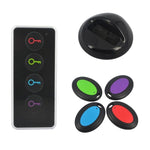 Smart Remote Wireless Key Finder with LED Flashlight, 1 RF Transmitter and 4 Receivers - Trustpick