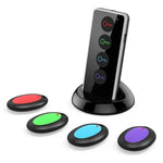 Smart Remote Wireless Key Finder with LED Flashlight, 1 RF Transmitter and 4 Receivers - Trustpick