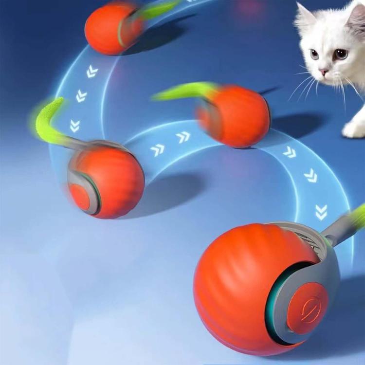 Smart Self Rolling Ball Interactive Cat Toys USB Rechargeable Cat Ball Two Speed Adjustment - Trustpick