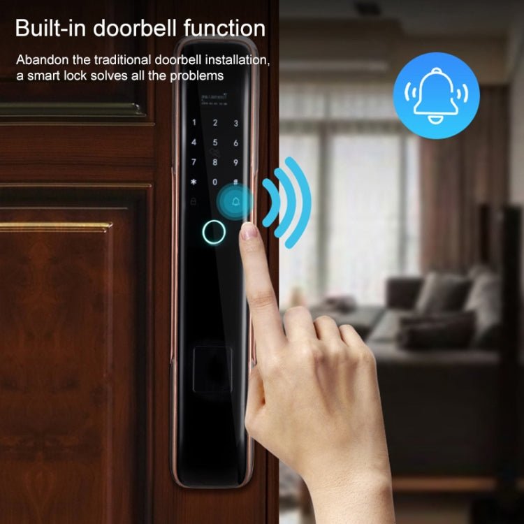Smart Wifi Anti - Theft Fingerprint Password Lock Mobile Phone Remote Control Electronic Door Lock Magnetic Card Lock - Trustpick