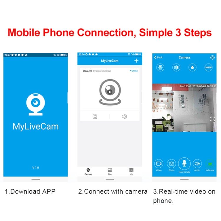 Smart WiFi Children Monitor 1080P HD Sports Photography Network Camera - Trustpick