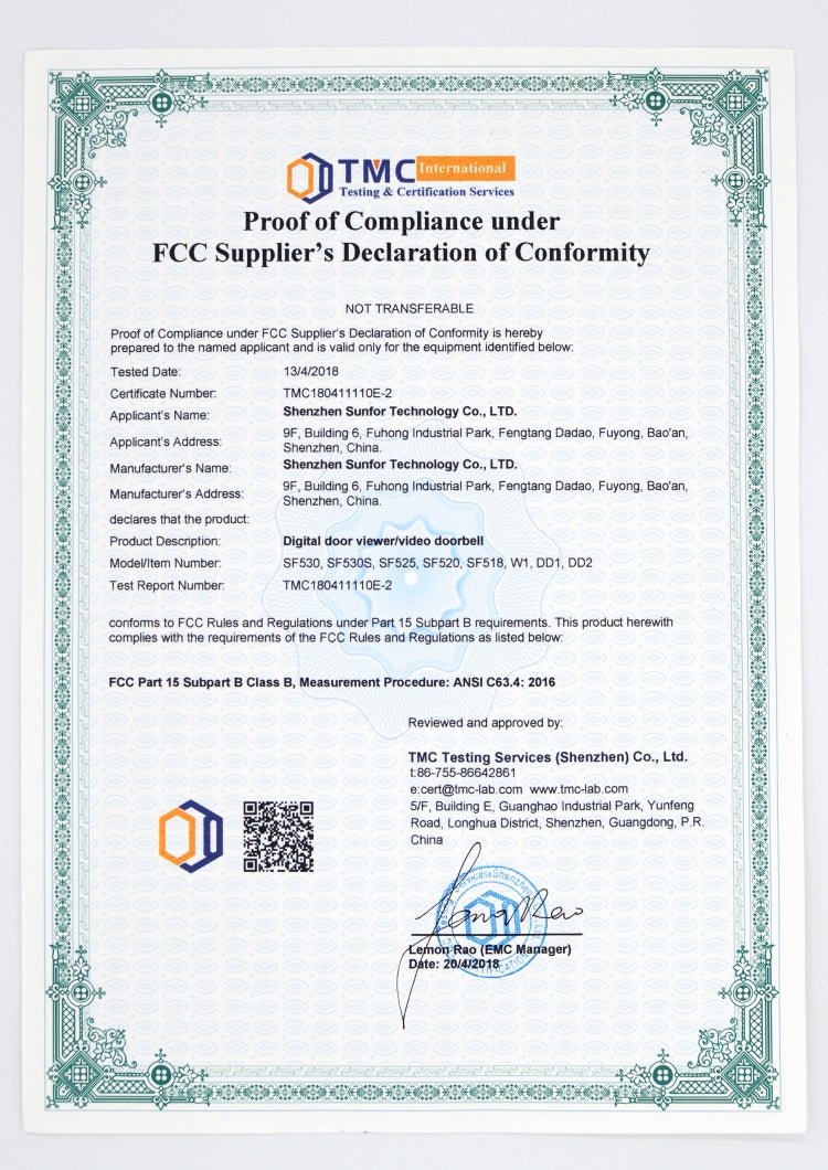 SN520A 3.5 inch Screen 1.0MP Security Camera Digital Peephole Door Viewer - Trustpick