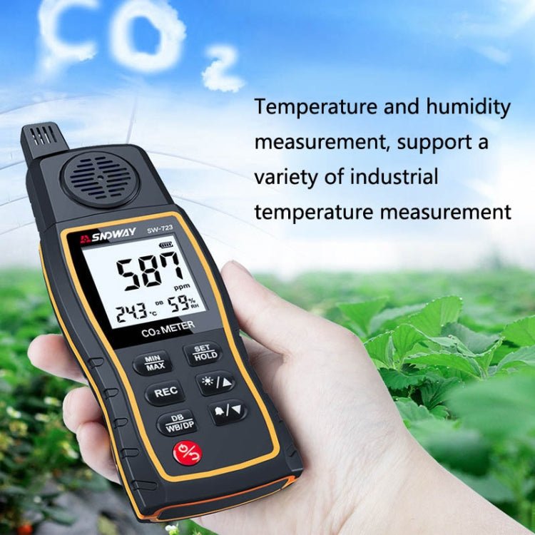 SNDWAY SW723 High - Precision Carbon Dioxide Detector Air Carbon Dioxide Concentration Monitor - Trustpick