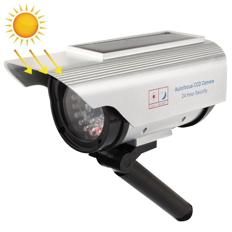 Solar Powered Realistic Looking Dummy Camera with Flashing Red LED Light - Trustpick