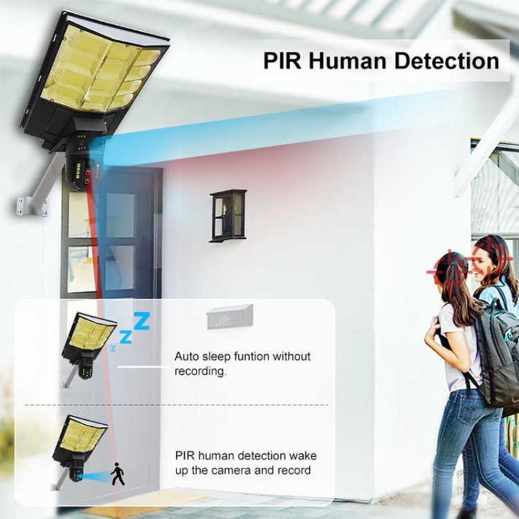 Solar Street Light with V380 4G WiFi 10X Dual - lens Monitoring HD Camera - Trustpick