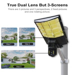 Solar Street Light with V380 4G WiFi 10X Dual - lens Monitoring HD Camera - Trustpick