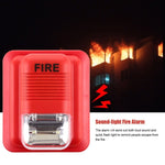 Sound - light Fire Alarm Warning Strobe Horn Alert Safety System Sensor - Trustpick