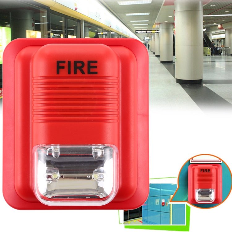 Sound - light Fire Alarm Warning Strobe Horn Alert Safety System Sensor - Trustpick