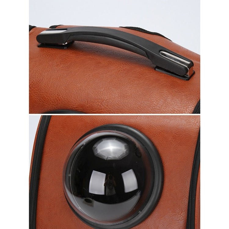 Space Capsule Carrier Breathable Pet Backpack Travel Portable Pet Bag for Cat / Dog and Other Pets, Size:32*29*42cm - Trustpick