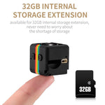 SQ11 Mini DV HD 1080P 2MP Sport Recorder Camera with Holder, Support Monitor Detection & IR Night Vision & TF Card - Trustpick