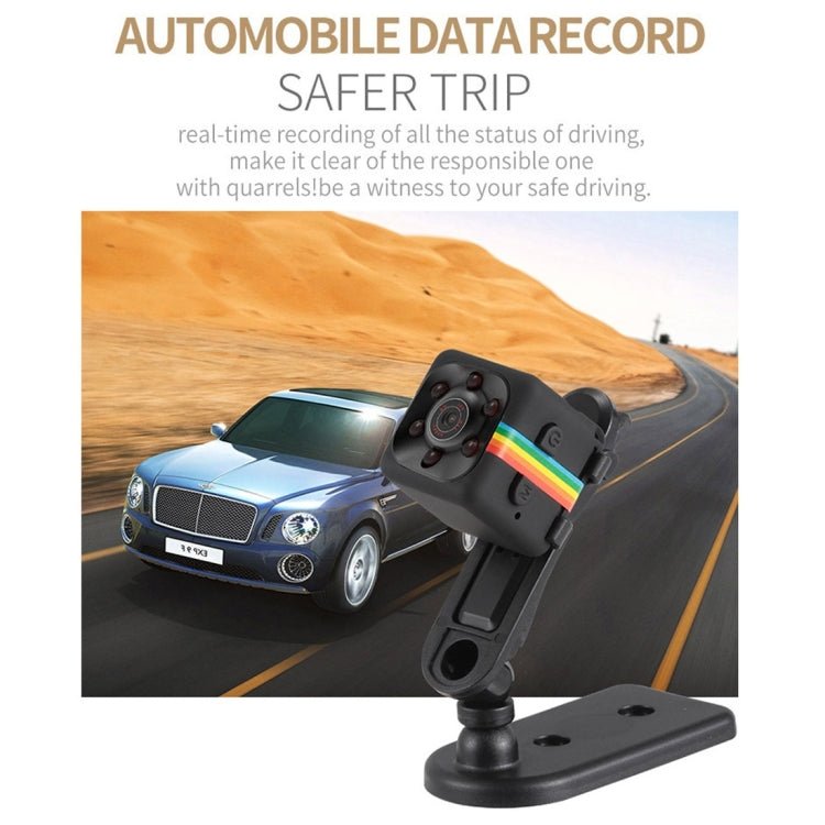 SQ11 Mini DV HD 1080P 2MP Sport Recorder Camera with Holder, Support Monitor Detection & IR Night Vision & TF Card - Trustpick