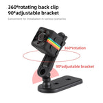 SQ11 Mini DV HD 960P 6 LEDs Sport Recorder Camera with Holder, Support Monitor Detection & IR Night Vision & TF Card - Trustpick