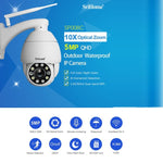 Sricam SP008C 5MP 10X Zoom IP66 Waterproof CCTV WiFi IP Camera Monitor - Trustpick