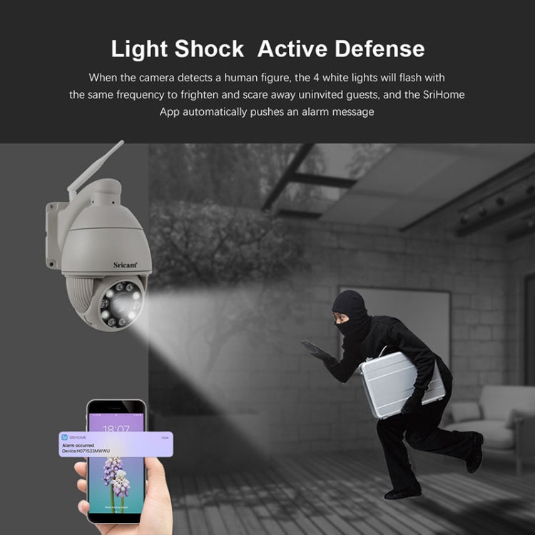 Sricam SP008C 5MP 10X Zoom IP66 Waterproof CCTV WiFi IP Camera Monitor - Trustpick