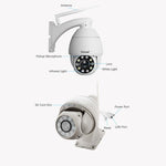 Sricam SP008C 5MP 10X Zoom IP66 Waterproof CCTV WiFi IP Camera Monitor - Trustpick