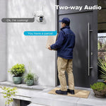 SriHome DH005 4MP 2K Low Power Consumption Wireless Security Camera System with Solar Panel - Trustpick