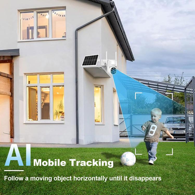 SriHome DH005 4MP 2K Low Power Consumption Wireless Security Camera System with Solar Panel - Trustpick