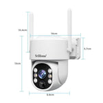 SriHome DH005 4MP 2K Low Power Consumption Wireless Security Camera System with Solar Panel - Trustpick