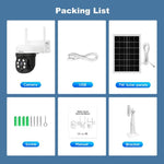 SriHome DH006 4MP 2K Low Power Consumption Wireless Security Camera System with Solar Panel - Trustpick