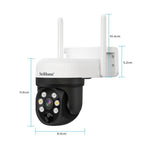 SriHome DH006 4MP 2K Low Power Consumption Wireless Security Camera System with Solar Panel - Trustpick