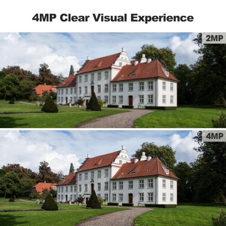 SriHome DH006 4MP 2K Low Power Consumption Wireless Security Camera System with Solar Panel - Trustpick