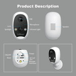 SriHome DH008 4MP 2K Low Power Consumption Wireless Security Camera System - Trustpick