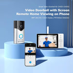 SriHome DH051+DH002 4MP HD Smart WiFi Video PIR Visual Doorbell Set - Trustpick