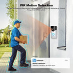 SriHome DH051+DH002 4MP HD Smart WiFi Video PIR Visual Doorbell Set - Trustpick