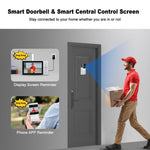 SriHome DH051+DH002 4MP HD Smart WiFi Video PIR Visual Doorbell Set - Trustpick
